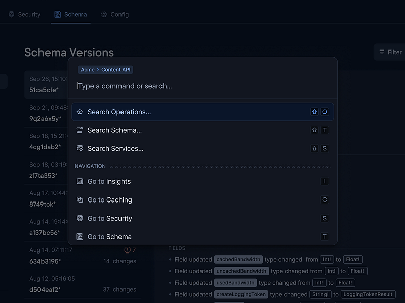 Command Menu - Dark Mode cmd k command bar command menu dark dark mode dev dev tooling dialog figma k minimal modal product design saas ui web