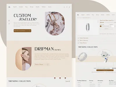 E-commerce Jewellery Website e commerce design e commerce platform jewelery website jeweleryui jewellery website jewellerystore minimalistdesign mobile design mobileecommerce responsive design shopify web design shopifydevelopment shopifytheme ui uidesign uiuxdesign uiuxinspiration userexperience uxdesign web design