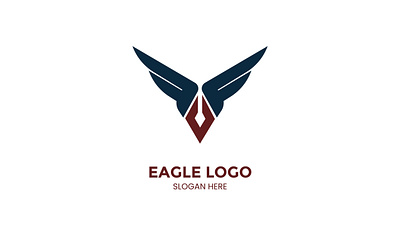 Eagle logo design vector, Illustration animal