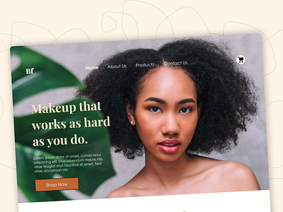 Beauty Product Website - Landing Page beauty beauty website design figma figmadesign interface landingpage ui ui design website website design