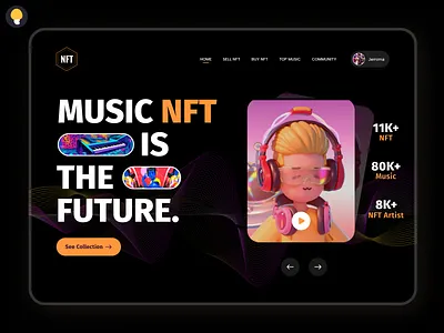 Next-gen UI/UX for the future: The Music NFT cashewdesigns connectwithcashew designagency digitalexperience futureofdesign innovatewithcashew metaversemusic musicnft nftrevolution uiuxinnovation