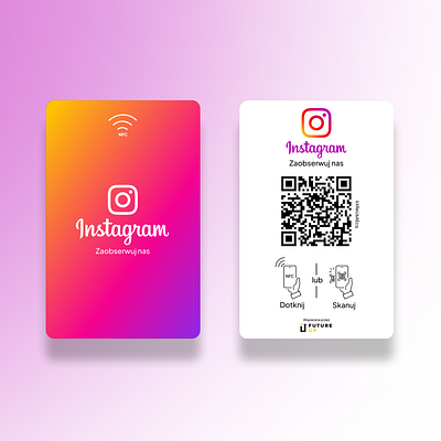 NFC CARD // QR CODE // INSTAGRAM