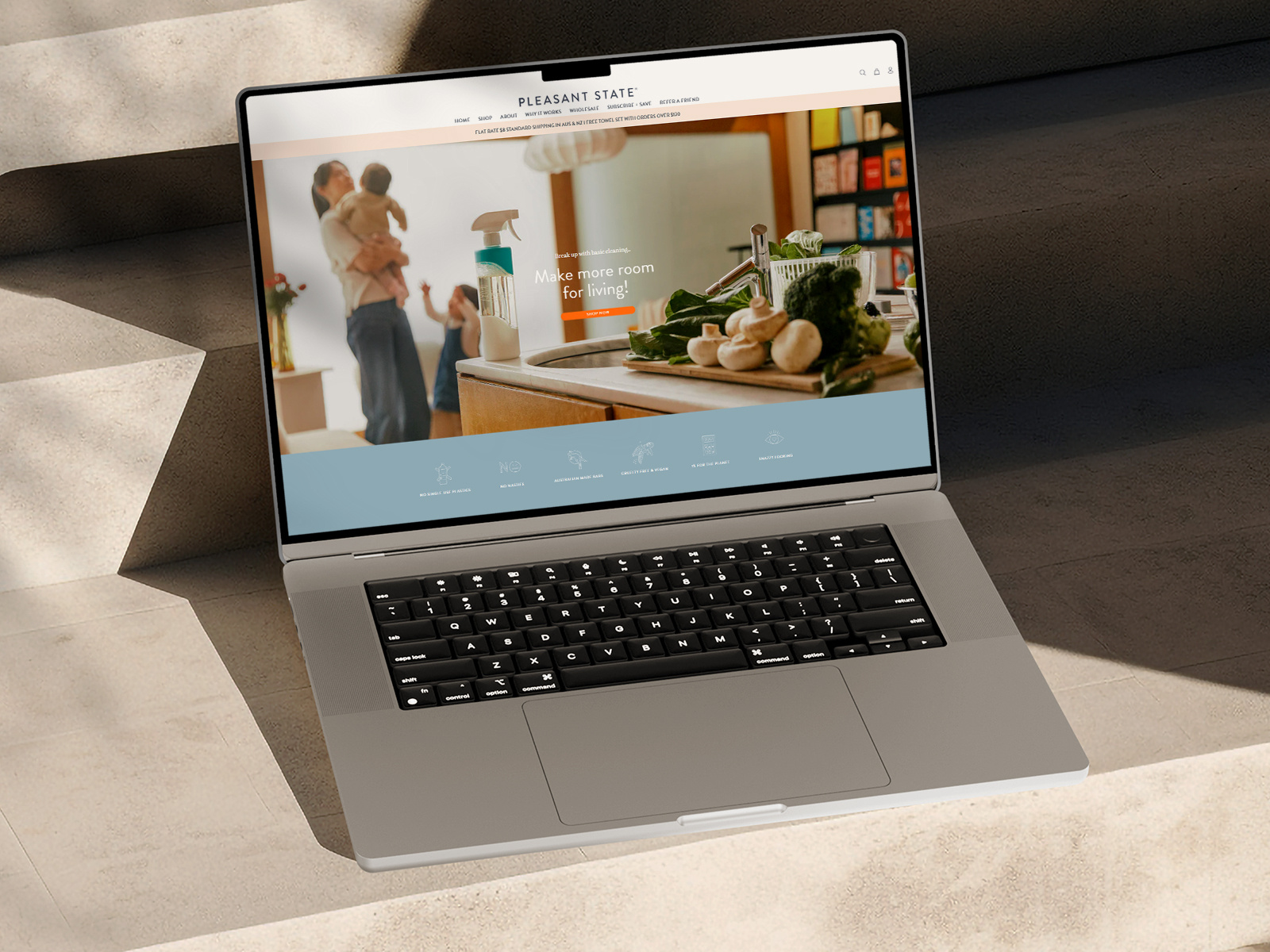 PLEASANTSTATE - Website Design branding design ecommerce graphic design illustration logo pleasant shopify ui ux web design web development