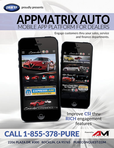 AM Auto - 1 page ad graphic design marketing design