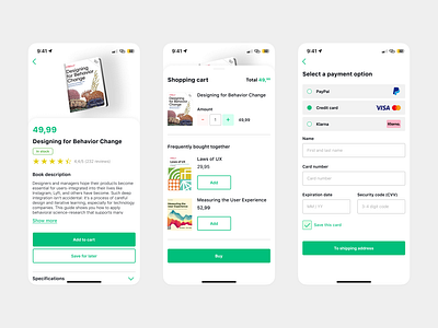 Credit card checkout (Daily UI 002) app appdesign book dail daily ui e commerce ui uidesigner ux uxdesigner