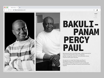 Panam Percy Web Exploration design landing page panam percy personal website portfolio website ui ui design uidesign uiux uiux design uiuxdesign user experience user interface ux ux design uxui web design website design