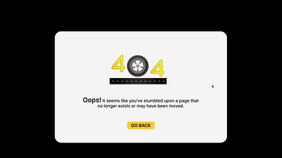 #DailyUI 008 (404 Page Design) dailyui error motion graphics ui