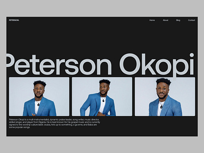 Peterson Okopi Web Exploration design personal website personal website design peterson okopi portfolio website ui ui design uiux user experience user interface ux ux design web design website design