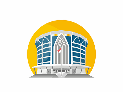 Siti Walidah Main Building | UMS graphic design logo