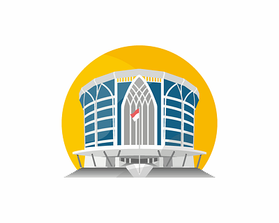 Siti Walidah Main Building | UMS graphic design logo