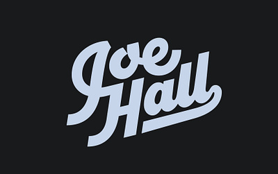 Joe Hall Design Wordmark branding design designer graphic design hand lettering identity lettering logo logotype personal script signature wordmark
