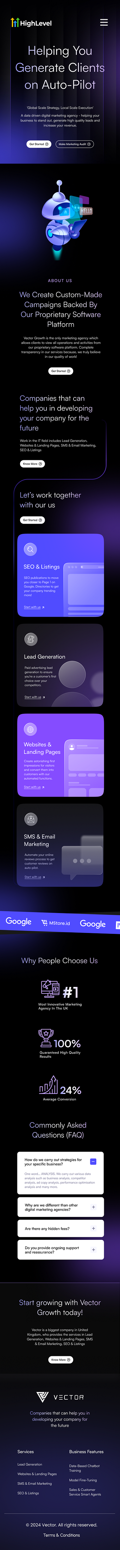 Design Inspiration - Landing page GO High Level clean design designer gohighlevel gohighlevel development gohighlevel inspiration highlevel website landing page inspiration