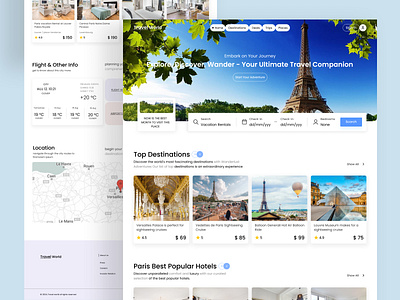Travely - City Travel Website landing page design landing ui page travel travel landing page travel landing page design travel landing page ui design travel website travel website desing travel website ui design traveling traveling ui ui ui landing page ui ux
