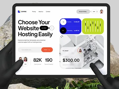 Website Hosting Platform UI
