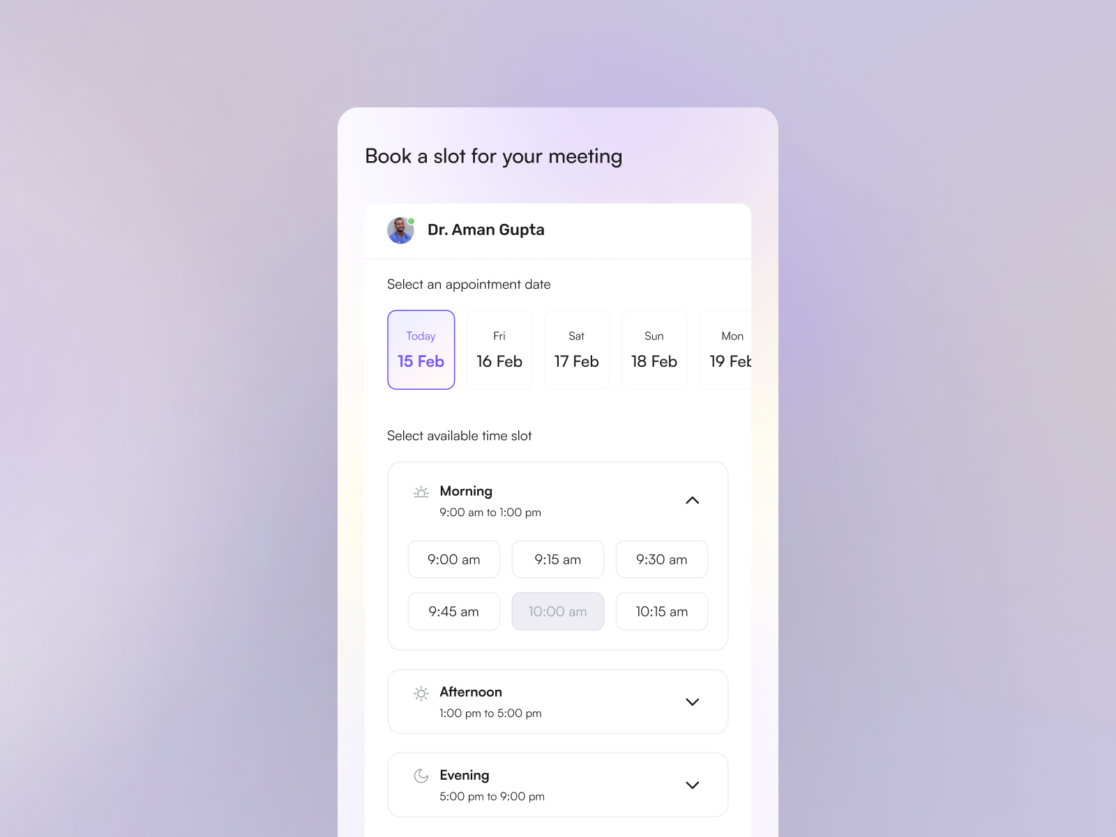 Meeting booking exploration app booking calendar google kanban meeting mobile schedule timings ui ux zoom