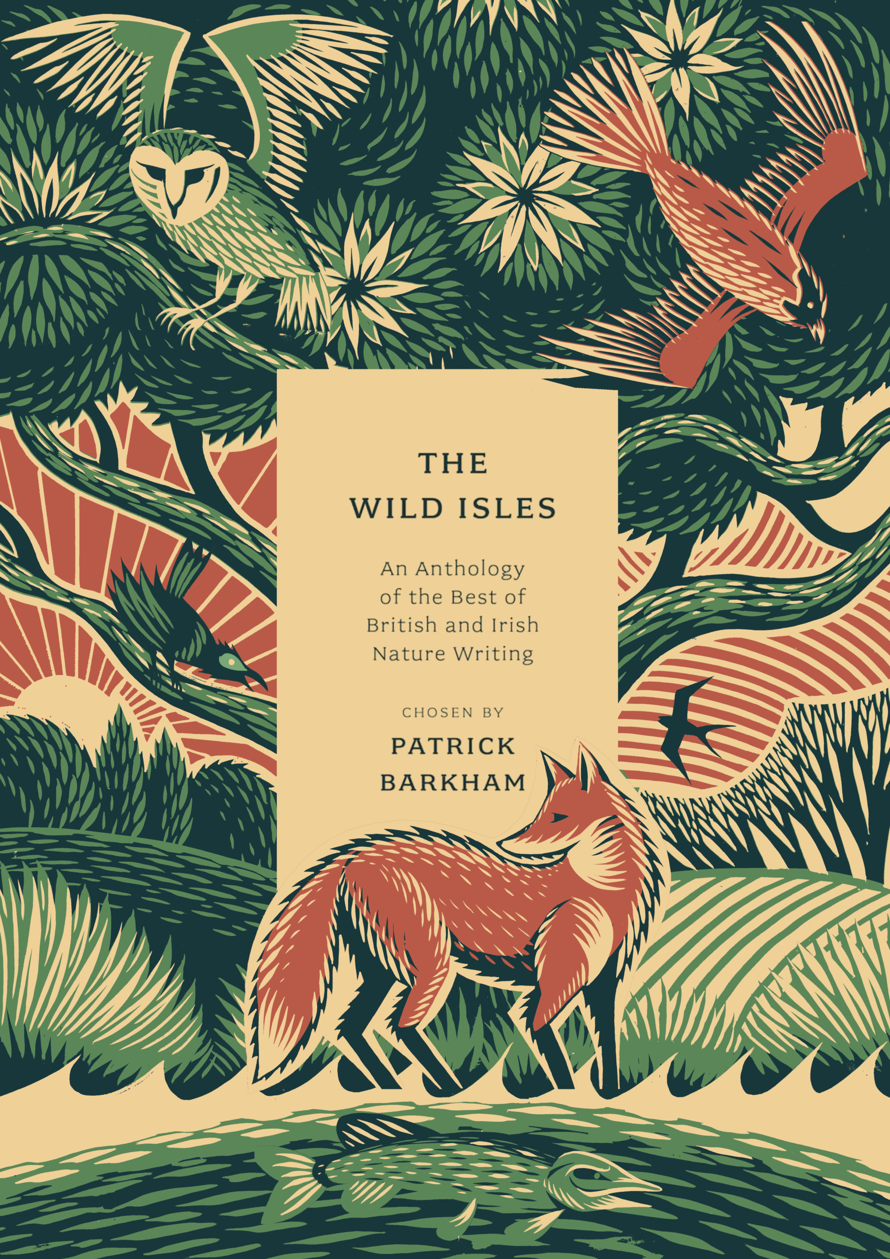 Wild Isles 2d animal book cover botanical digital drawn flat folioart illustration lino cut nature pattern printing wildlife