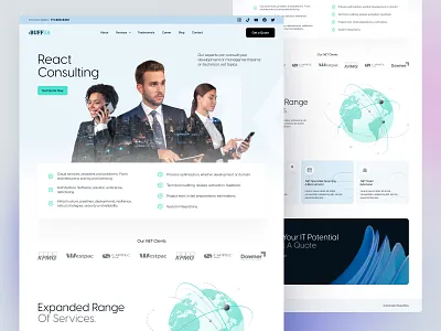 Software consulting - Landing page design design it web design software agency software comapny website uiux web design