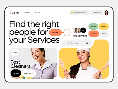 UI Of Application For Finding House Services graphic design logo ui