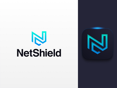 NetShield brand branding design graphic design icon identity logo logo design logomark mark net privacy security shield vector wordmark