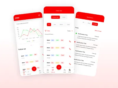 Mobile CRM app design graphic design ipad mobil mobile ui