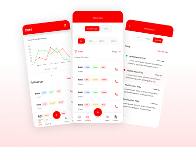 Mobile CRM app design graphic design ipad mobil mobile ui
