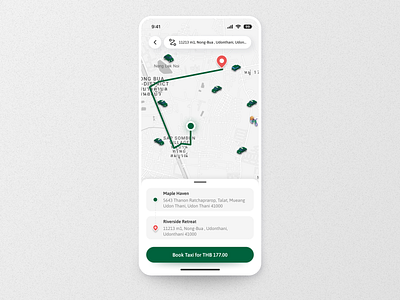 Map branding car dailyui delivery design figma flaticon grab grabcar graphic design illustration logo map taxi uber unsplash