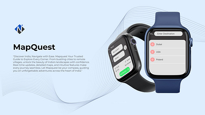 MapQuest Apple Watch Design By Nevina Infotech apple watch design ui ux watch design