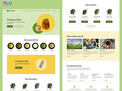 Tea store Homepage design e commerce homepage tea store ui ui design ux ux design