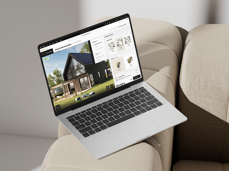 House Configurator UX/UI Design 2d configurator product design ui ux