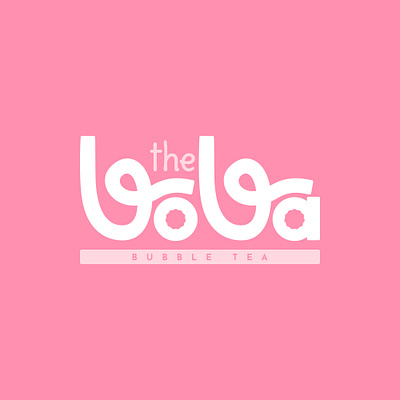 Logo - Boba branding bubble cute design drink graphic design illustration logo tea typography vector