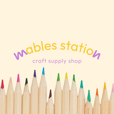 Logo - Mable’s Station branding color craft design graphic design illustration logo shop stationnery typography vector