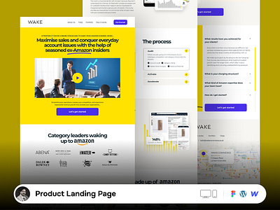 Product Landing Page Design branding design figma landingpage product salespagedesign ui uiux user interface design web design website