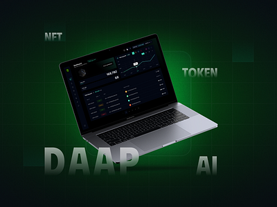 Dashboard for AI machine training artificial intelligence blockchain crypto dapp dashboard nft ui design
