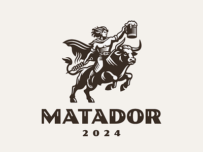 Matador beer branding bull concept design illustration logo matador