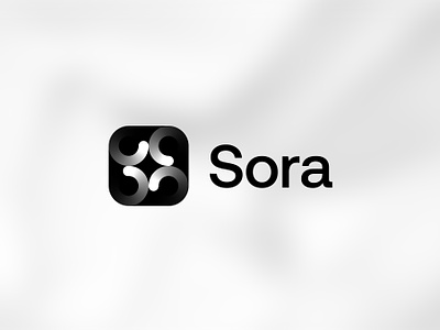 Sora logo concept (unused) ai app branding futuristic icon loading logo mark monogram sora symbol tech video