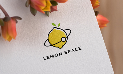 Lemon Space Minimal Logo Design branding design graphic design illustration lemon logo logo minimal logo social media ad social media post