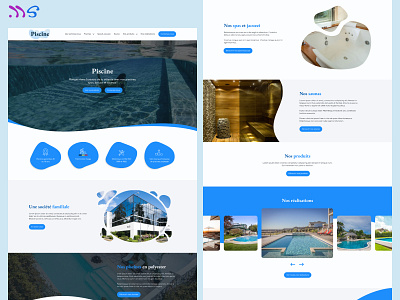 Pool store design home page pool store ui ui design ux ux design