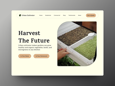 Urban Cultivator Redesign branding ui ux design webdesign