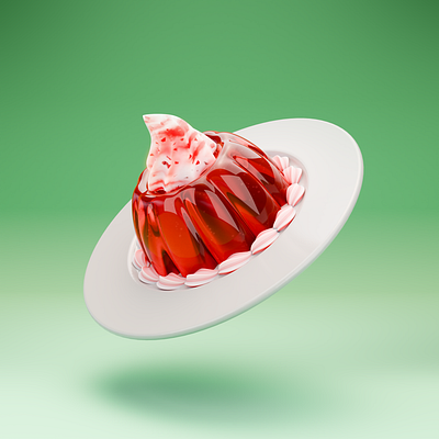 Strawberry Jellight 3d blender branding cycles design graphic design illustration logo photoshop render