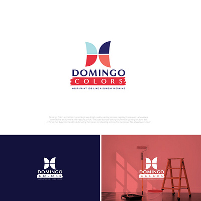 Domingo Colors Logo Design branding design graphic design logo logo design logos real estate logo
