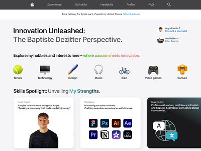🖥️ Apple resume apple cv resume ui ux
