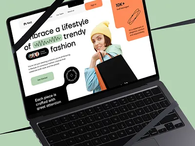 Cloths Selling Website UI graphic design logo ui