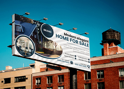 Modern real estate billboard design property