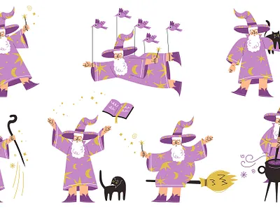 wiz characterdesigh characters magic wizard