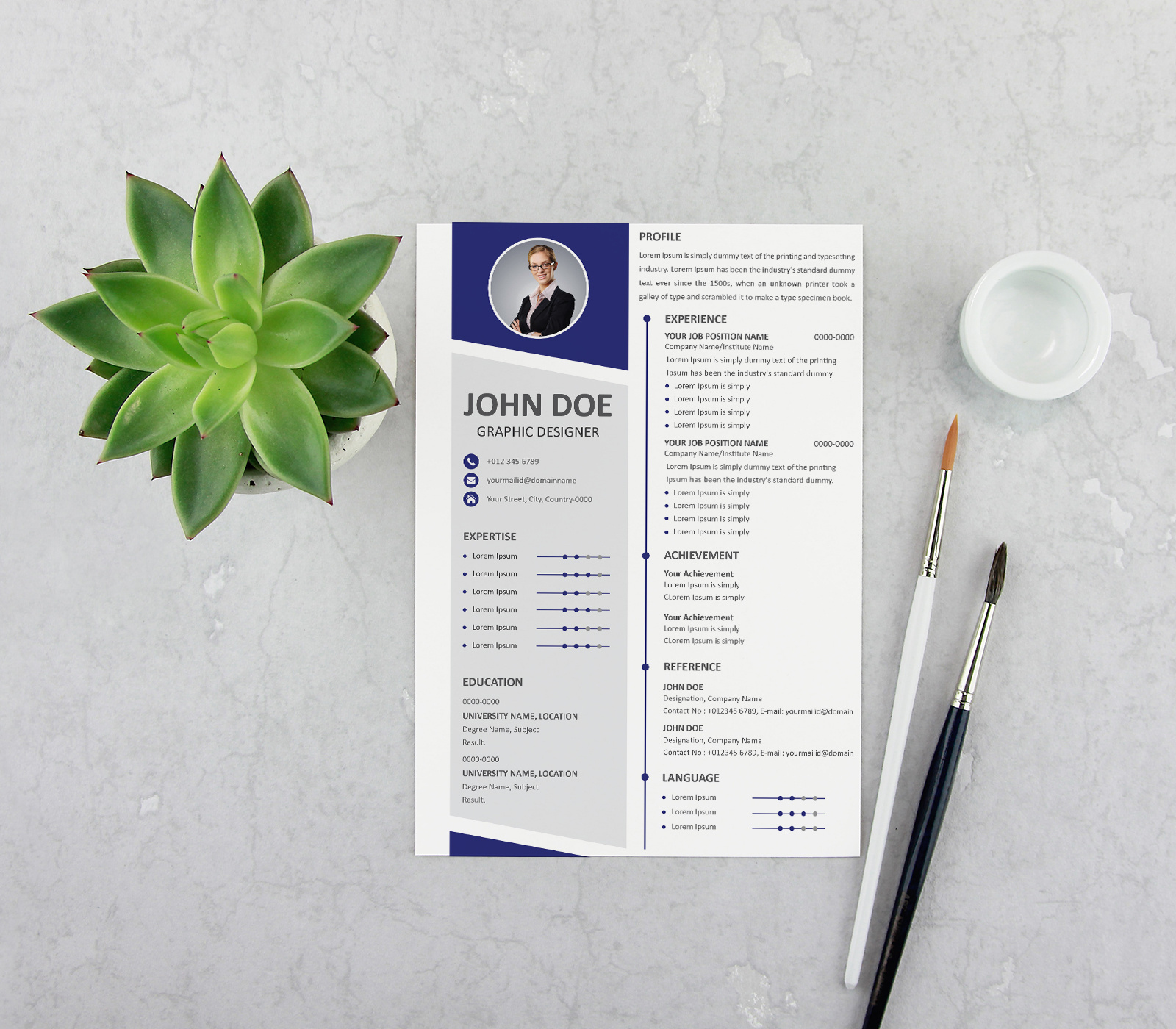 Resume Template Design by Kornel - Original A4f904624136ab935ab991156d1e9657 