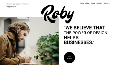 Сайт Blog Roby branding graphic design logo motion graphics ui