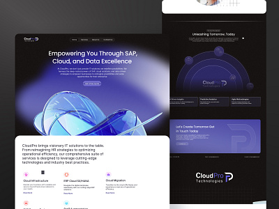 Cloud Pro Website UI/UX Design & Development best web design cloud pro design graphic design ui ui design uiux uiux design ux ux design web design web ui web uiux web ux website design website uiux