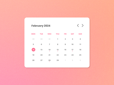 Daily UI Challenge #6 calendar date graphic design ui ux