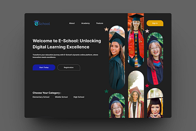 E-Learning Landing Page website