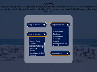 Daily #027 - Dropdown 027 challenge daily027 dailyui design dropdown figma illustration ui ui027 uidesigner ux